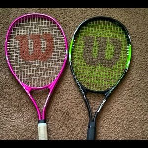 2 lightly used tennis rackets